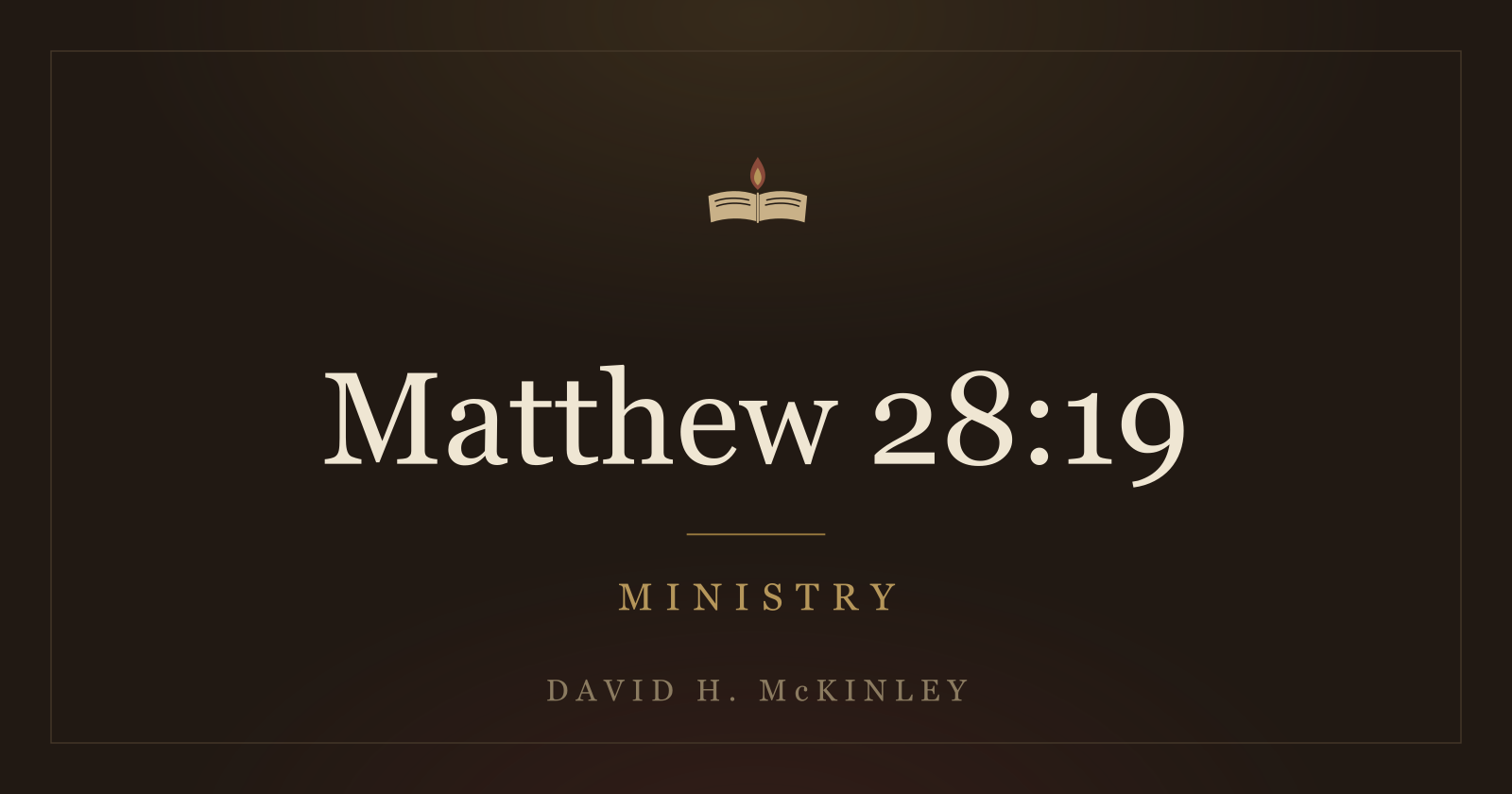 The Great Commission Is Not the Great Suggestion